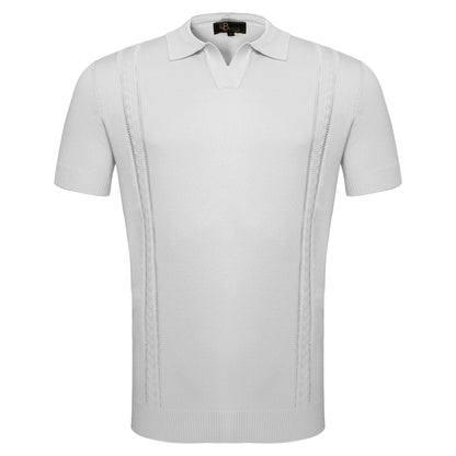 LuxeKnit Polo WHITE