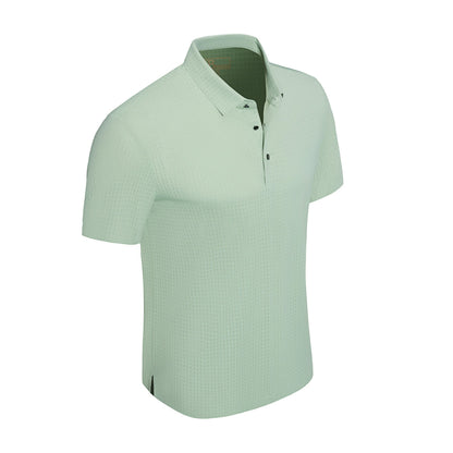Grid Texture Stitchless Polo PISTACHIO - My Men's Shop