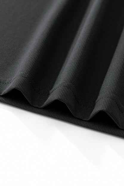 Stride Contrast Collar Polo BLACK