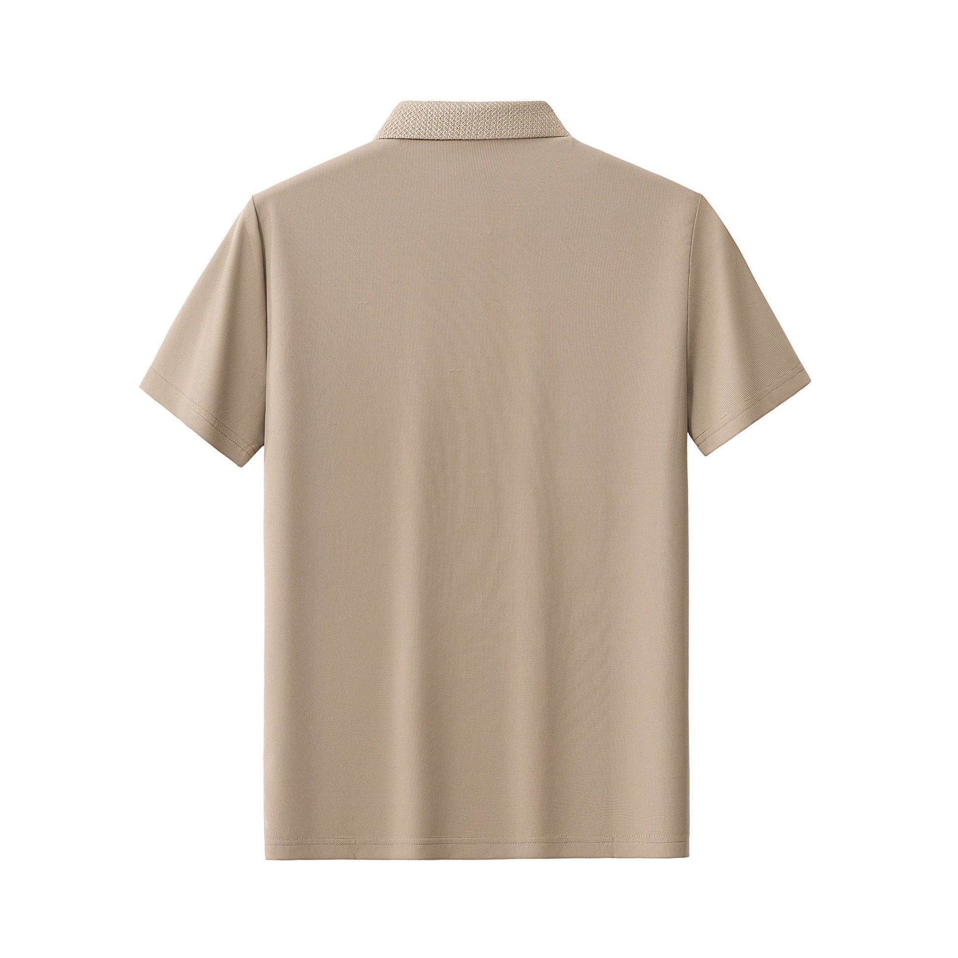Stride Contrast Collar Polo KHAKI - My Men's Shop