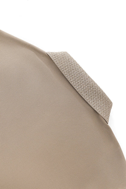 Stride Contrast Collar Polo KHAKI - My Men's Shop