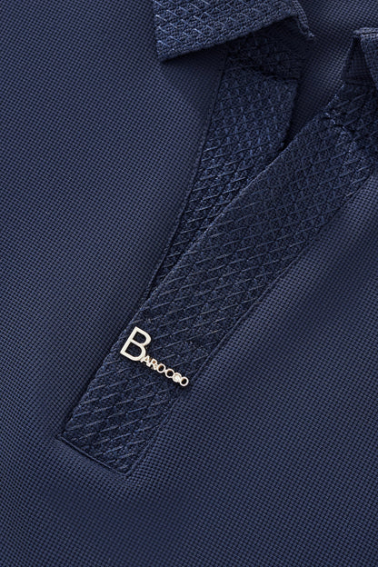 Stride Contrast Collar Polo NAVY - My Men's Shop