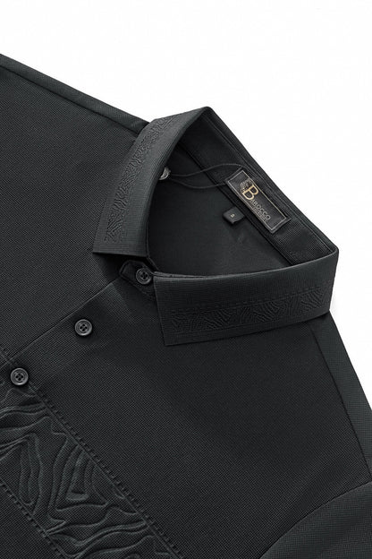 Shadowline Tech Polo BLACK - My Men's Shop