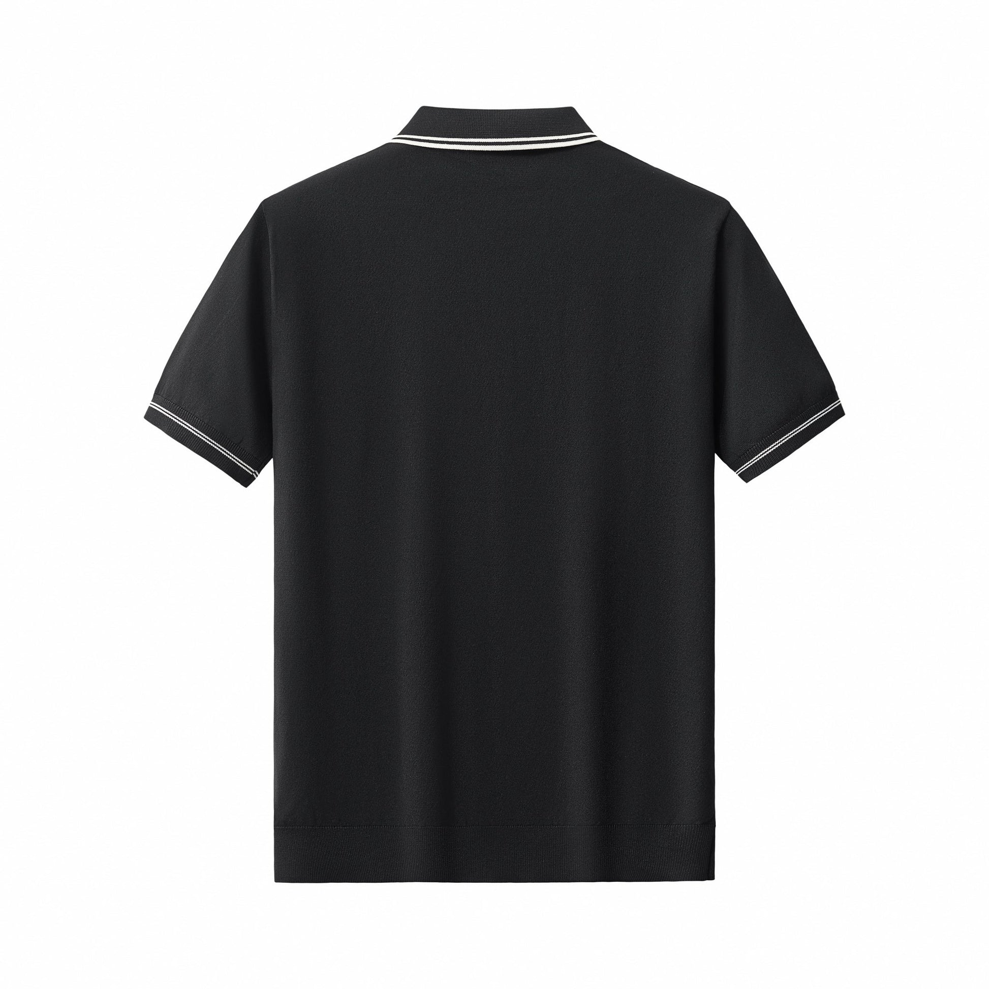 Urban Pulse Zip Polo BLACK - My Men's Shop