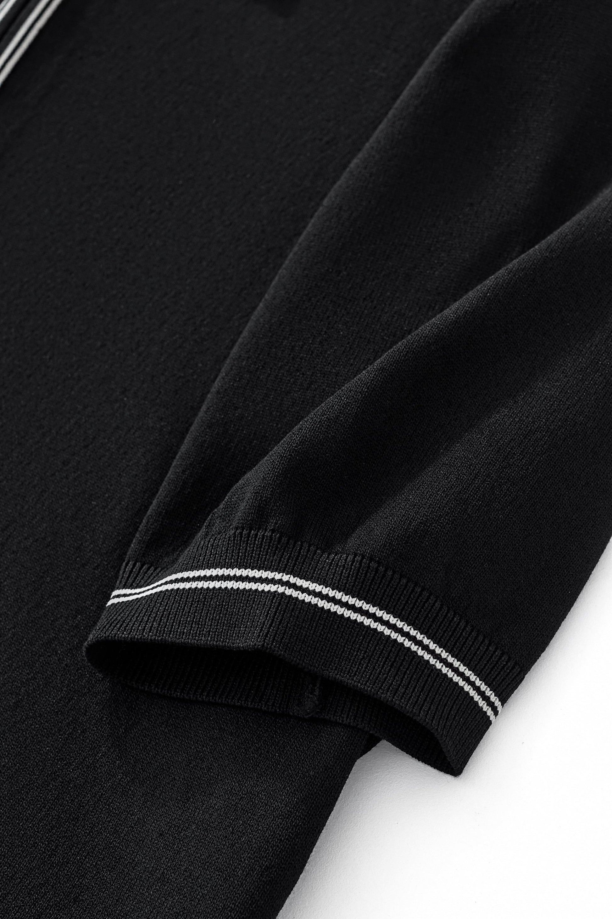 Urban Pulse Zip Polo BLACK - My Men's Shop