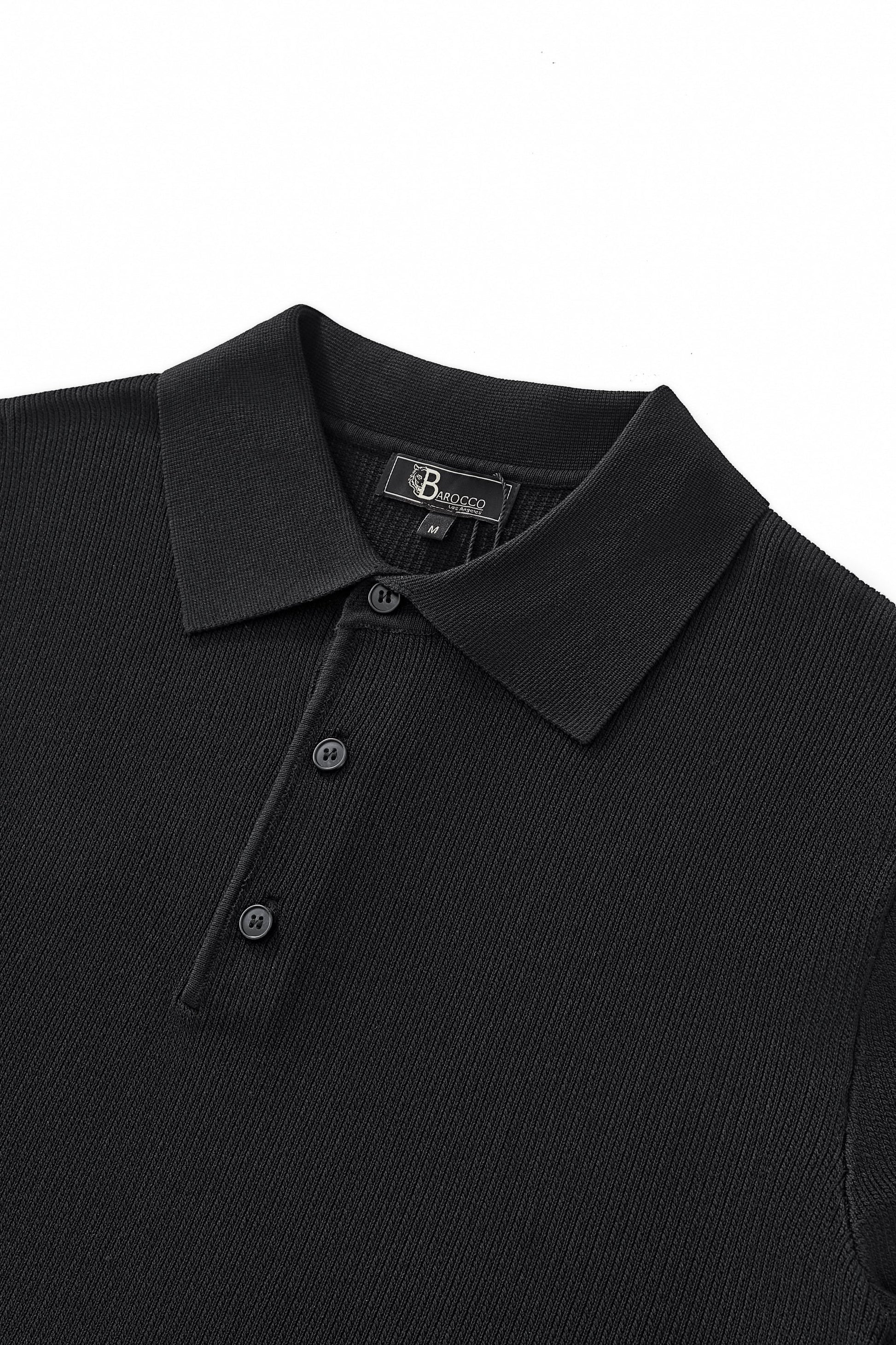 Refined Motion Polo BLACK - My Men's Shop