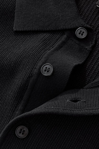 Refined Motion Polo BLACK - My Men's Shop