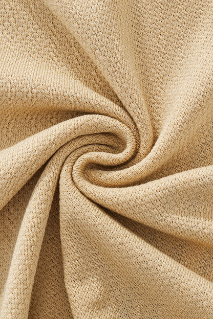 Retro Stripe Zip Polo KHAKI/WHITE - My Men's Shop