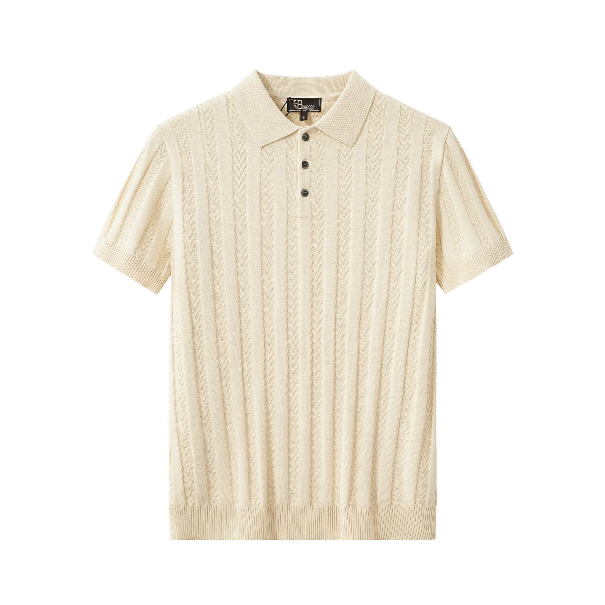 MetroLine Button Polo KHAKI - My Men's Shop