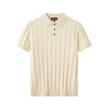MetroLine Button Polo KHAKI - My Men's Shop