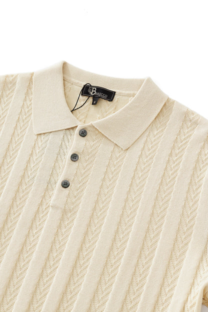 MetroLine Button Polo KHAKI - My Men's Shop