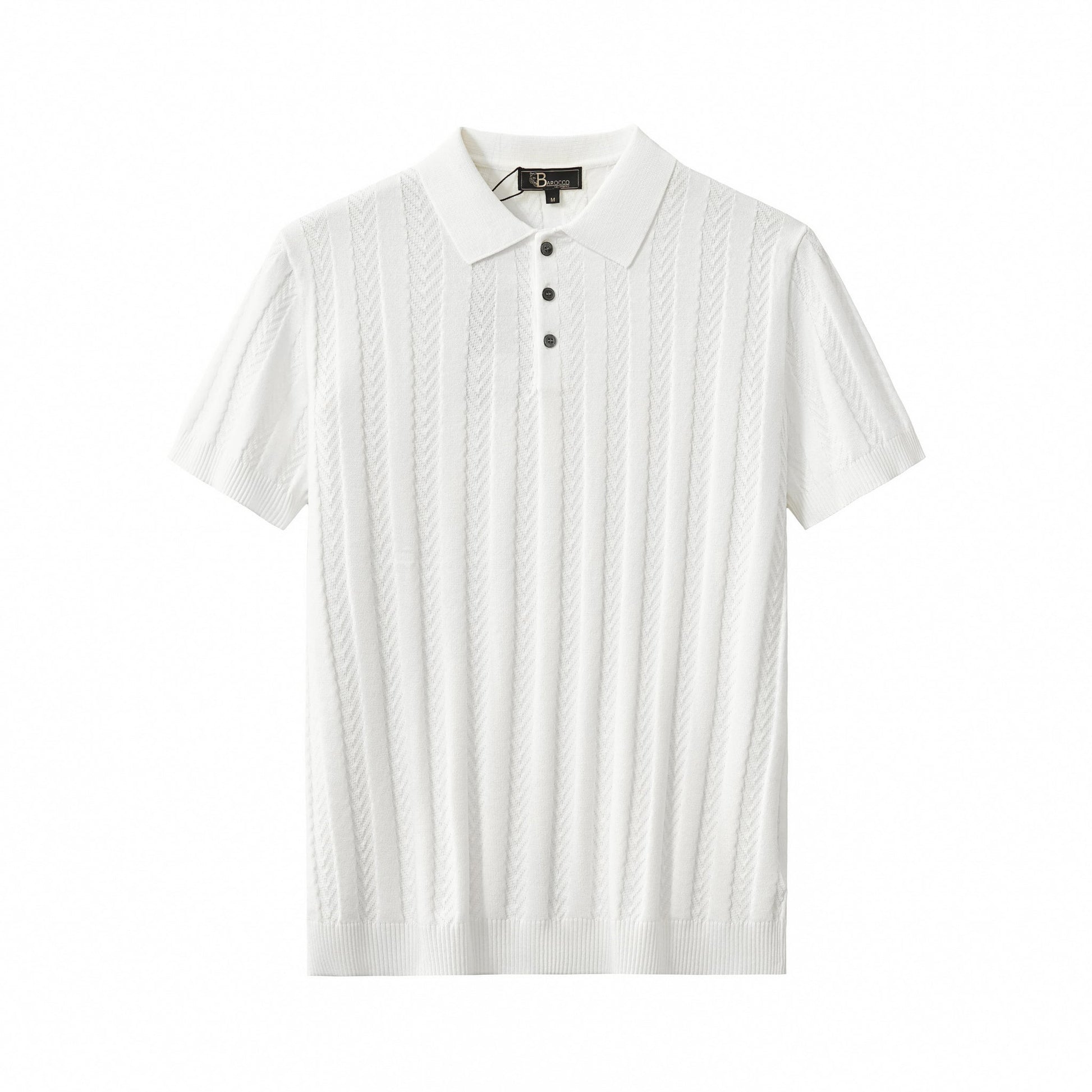 MetroLine Button Polo WHITE - My Men's Shop