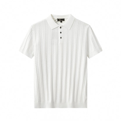 MetroLine Button Polo WHITE - My Men's Shop