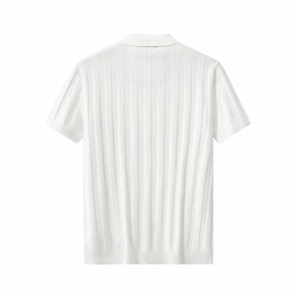 MetroLine Button Polo WHITE - My Men's Shop