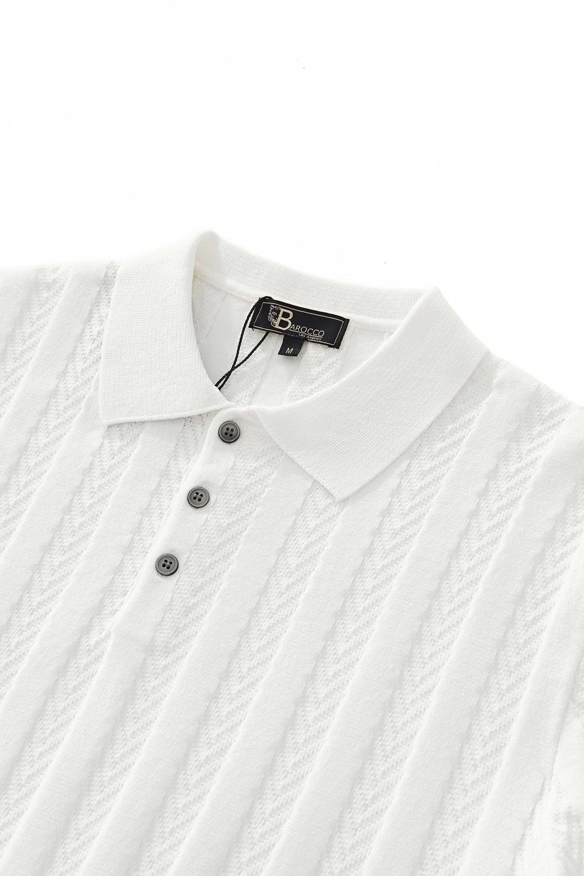 MetroLine Button Polo WHITE - My Men's Shop
