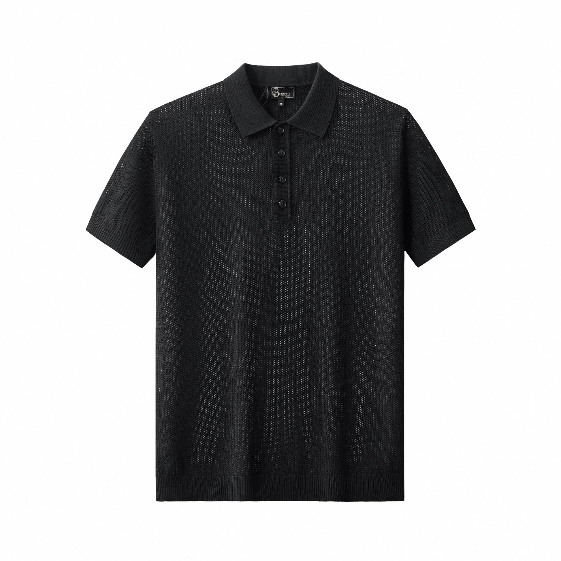 AirFlex Mesh Polo BLACK - My Men's Shop