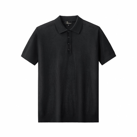 AirFlex Mesh Polo BLACK - My Men's Shop