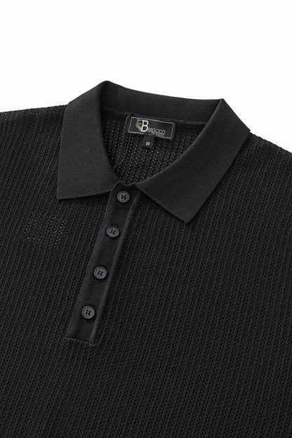 AirFlex Mesh Polo BLACK - My Men's Shop