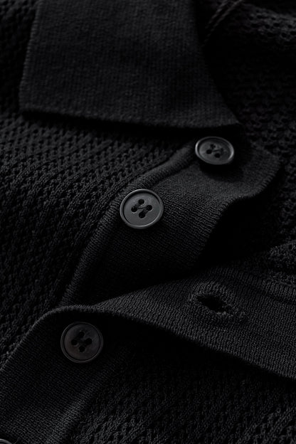 AirFlex Mesh Polo BLACK - My Men's Shop