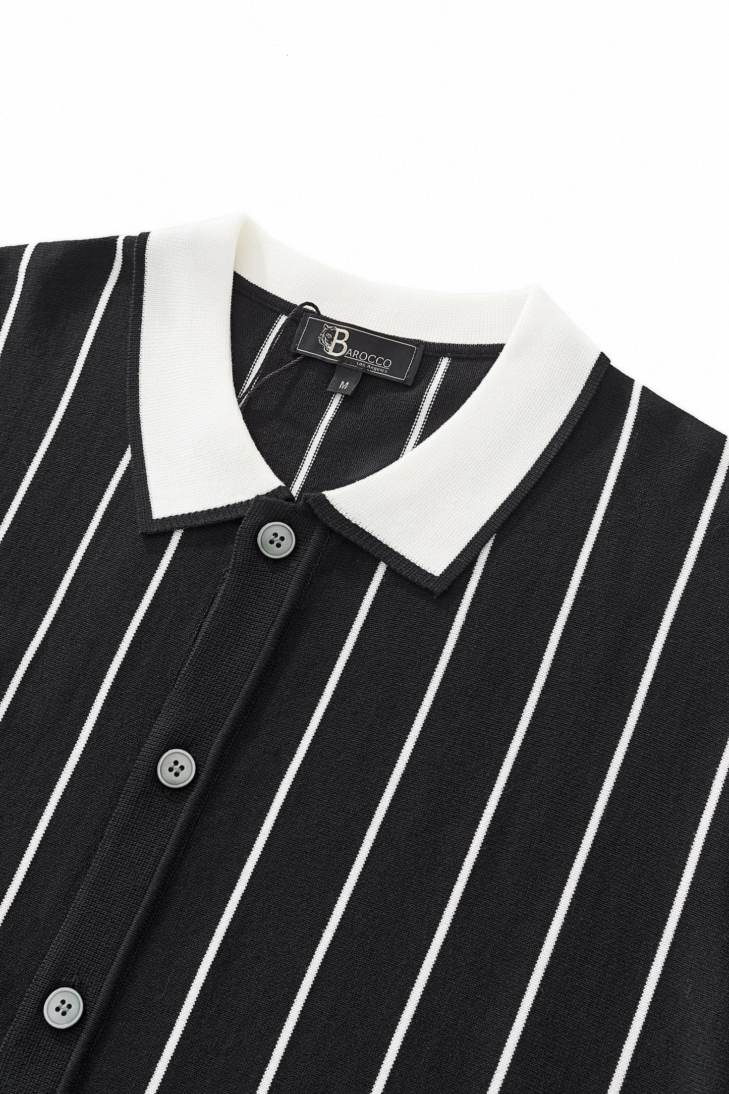 ModStripe Knit Shirt BLACK