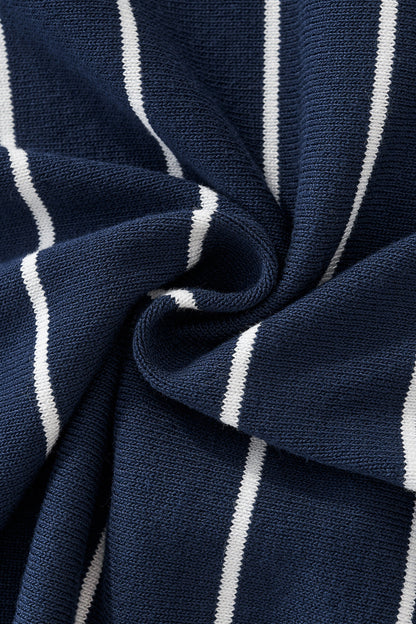 ModStripe Knit Shirt NAVY/WHITE - My Men's Shop