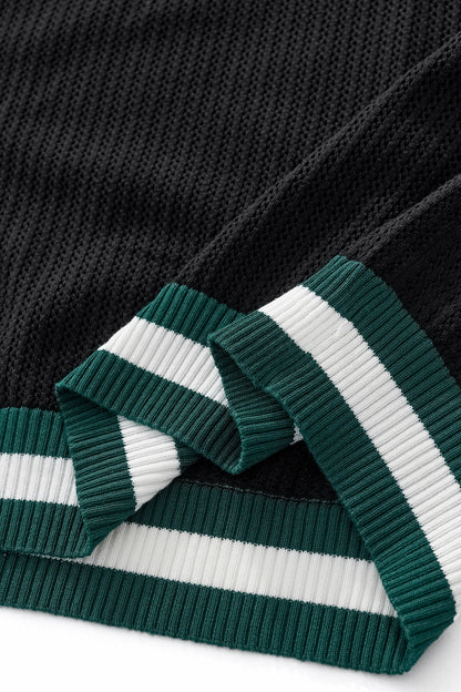 EdgeTrim Mesh Polo BLACK - My Men's Shop