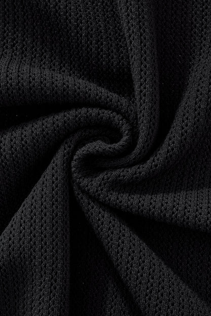 EdgeTrim Mesh Polo BLACK - My Men's Shop