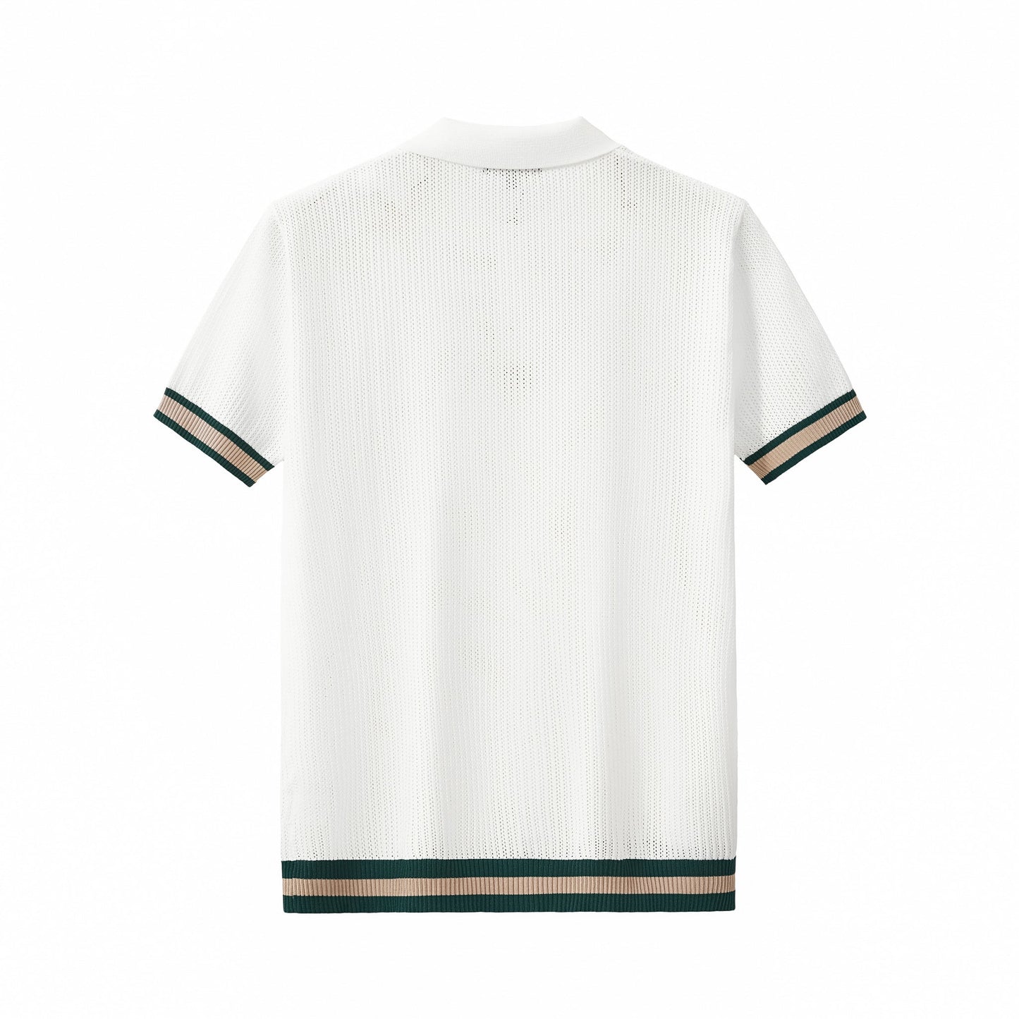 EdgeTrim Mesh Polo WHITE - My Men's Shop