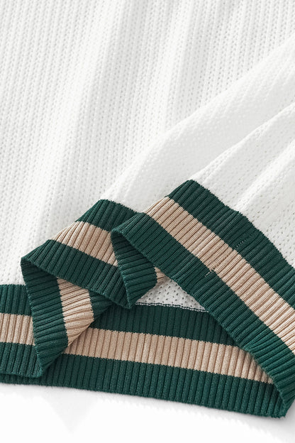 EdgeTrim Mesh Polo WHITE - My Men's Shop