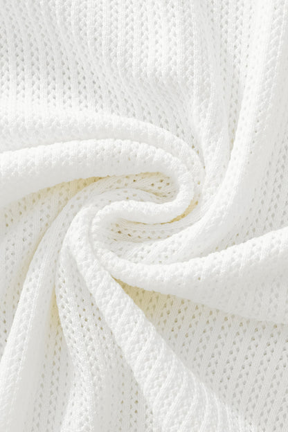 EdgeTrim Mesh Polo WHITE - My Men's Shop