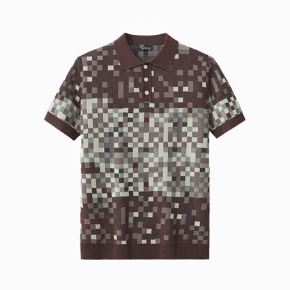 Pixel Fade Polo KHAKI