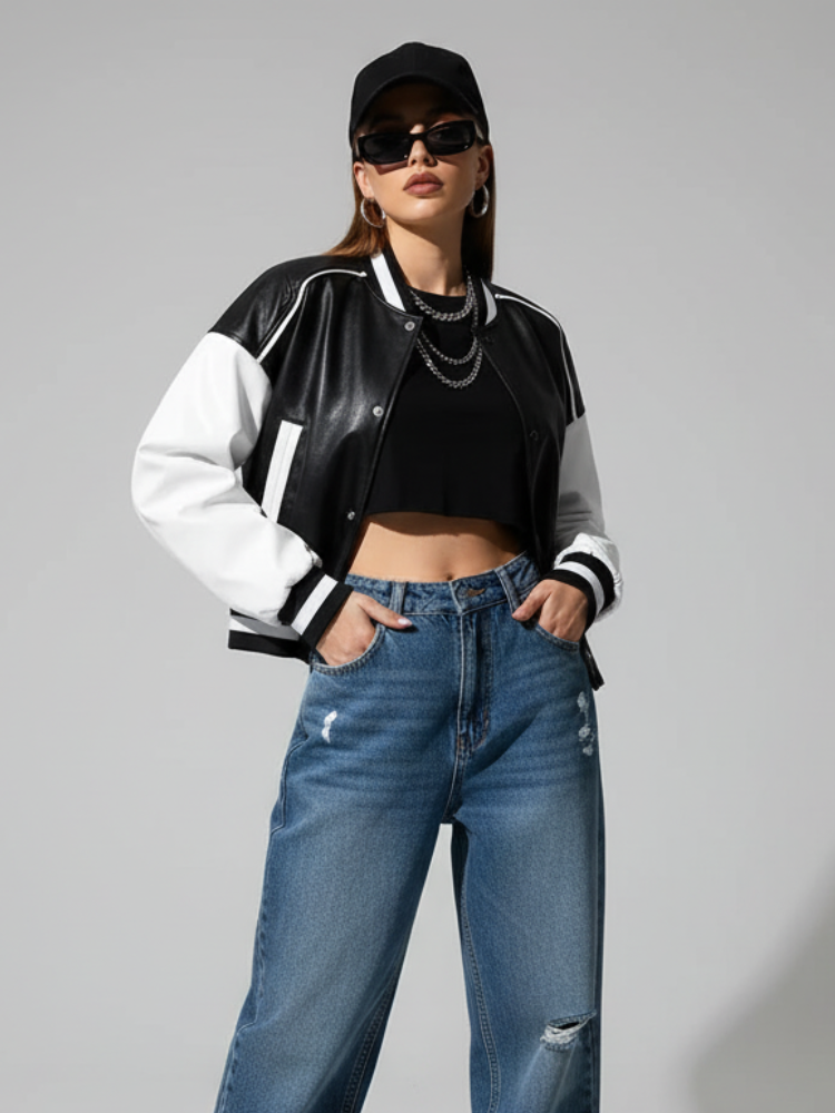 Chaqueta de cuero PU, Lower East Side | Mujer - BYMANYC ® New York