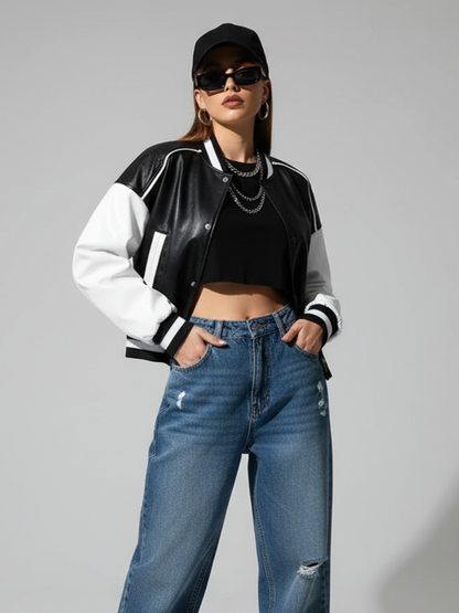 Chaqueta de cuero PU, Lower East Side | Mujer - BYMANYC ® New York