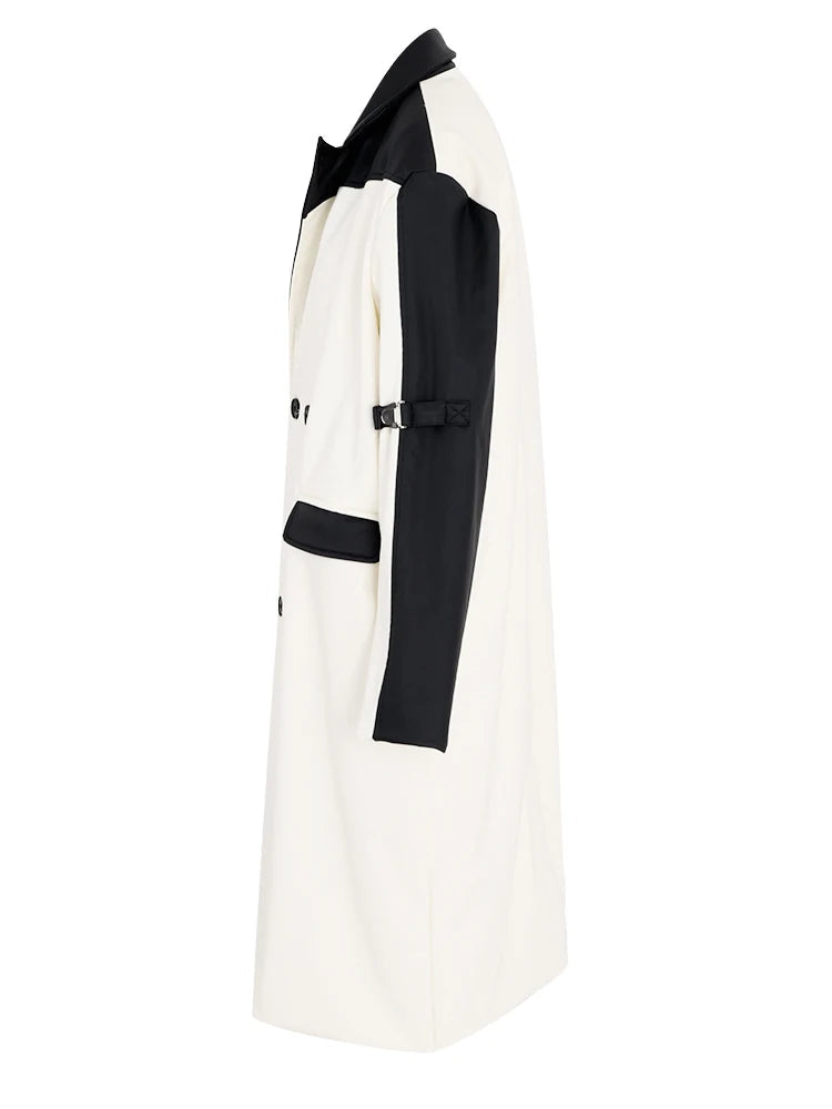 Gabardina de cuero sintético, Hudson Yards | Mujer - BYMANYC ® New York