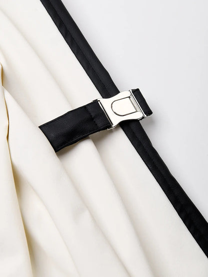 Gabardina de cuero sintético, Hudson Yards | Mujer - BYMANYC ® New York