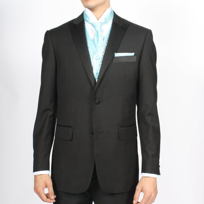 Ferrecci Mens PV50-5 Turquoise with Cream Back Vest Set