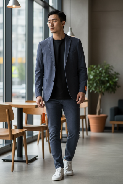KNITTED SUIT/DRAW STRING WAIST