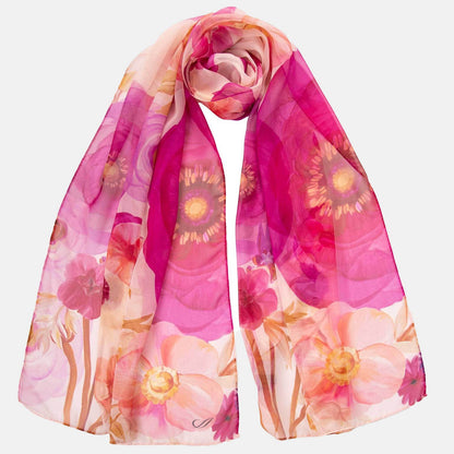 Campo de' Fiori - Long Silk Scarf - Pink