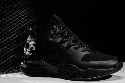 CALTO - Q393 - 3 Inches Taller (Black) - Basketball High-Top Sneakers