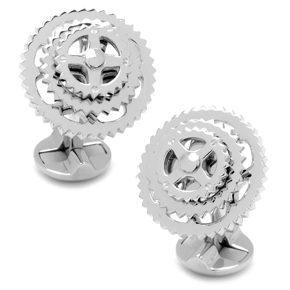 Sterling Silver Cyclist Cufflinks - My Men's Shop
