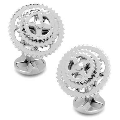 Sterling Silver Cyclist Cufflinks - My Men's Shop