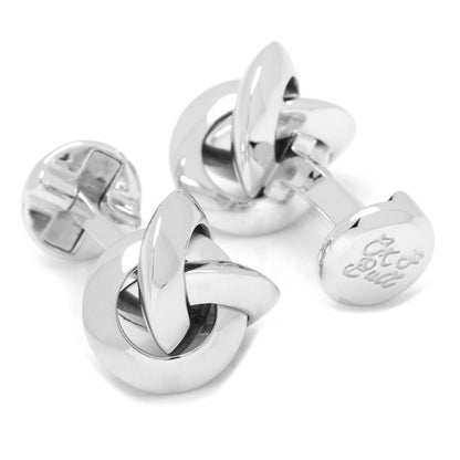 Sterling Silver Knot Cufflinks - My Men's Shop