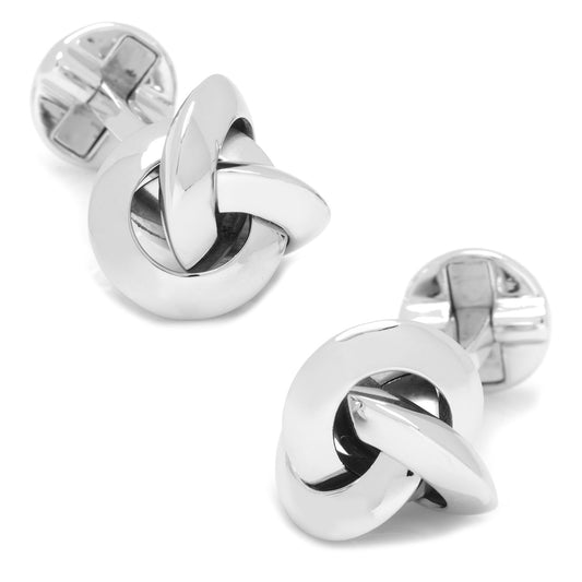 Sterling Silver Knot Cufflinks - My Men's Shop