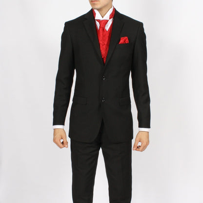 Ferrecci Mens PV150 - Red with Black Back Adjustable Vest Set