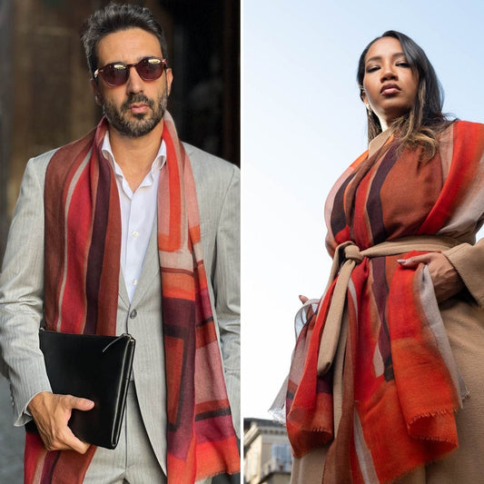 Madrid - Wool Scarf - Red - My Men's Shop