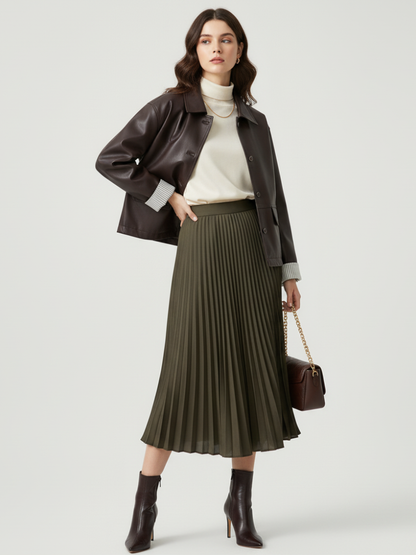 Retro PU Leather Jacket For Women, Brooklyn Heights, BYMANYC New York. - My Men's Shop