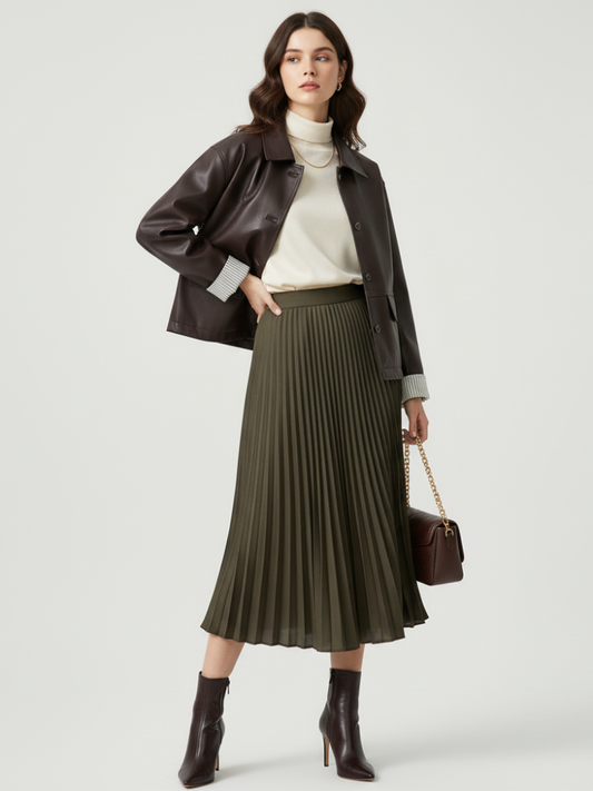 Retro PU Leather Jacket For Women, Brooklyn Heights, BYMANYC New York. - My Men's Shop