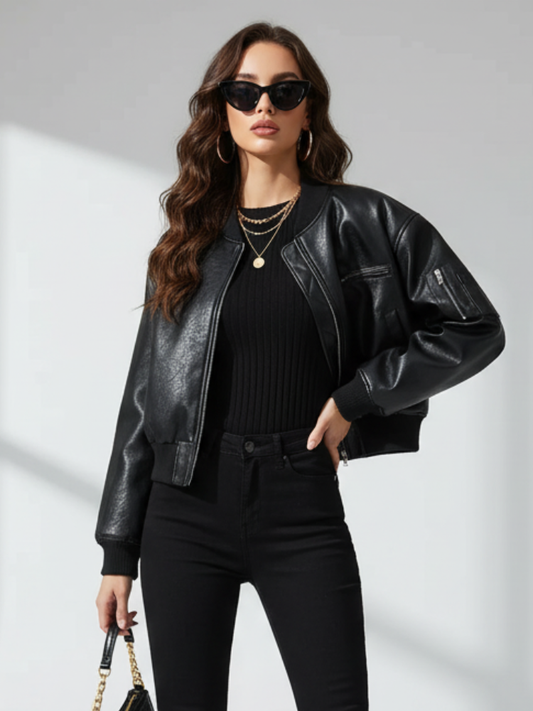 Chaqueta Retro con Cremallera para Mujer, Tribeca, BYMANYC Nueva York.