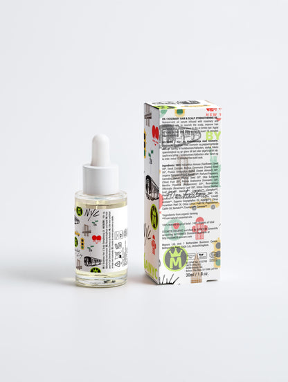 Aceite Fortalecedor para Cabello y Cuero Cabelludo de Romero BYMANYC ® Nueva York – Nutrición y Brillo Superiores