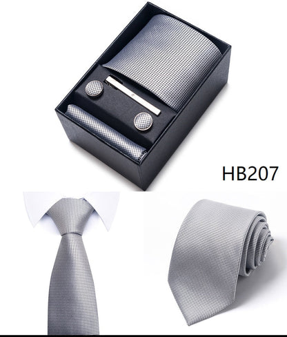 100% Silk Tie Handkerchief Cufflink - My Men's Shop
